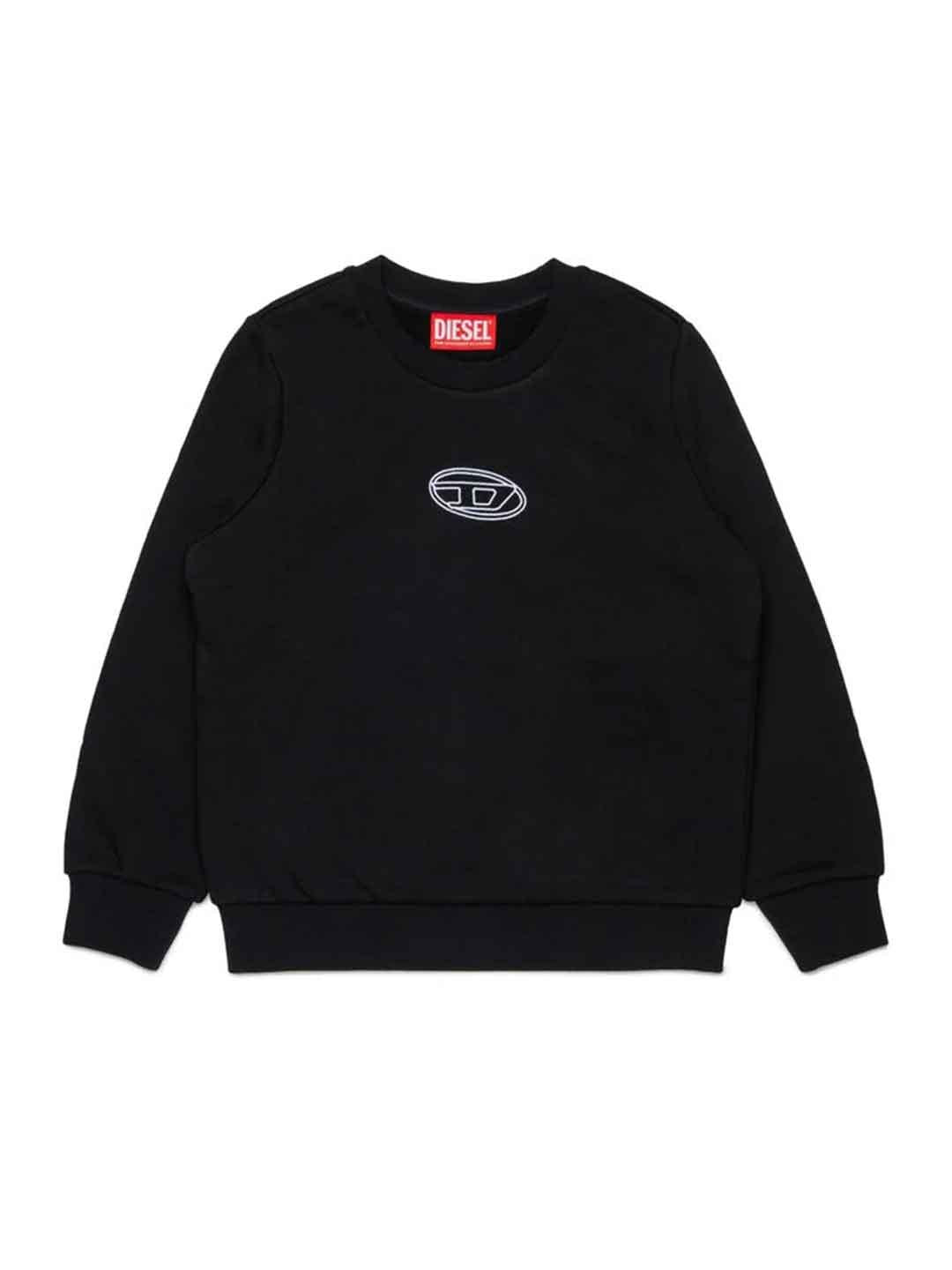 Diesel Svalsy fepla nero girocollo J02417 KYAX3 NERO DIESEL 