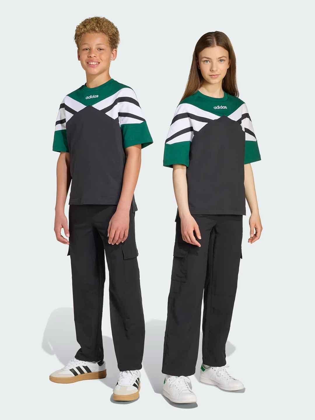 Adidas t-shirt kids verde JW9123 VERDE ADIDAS 