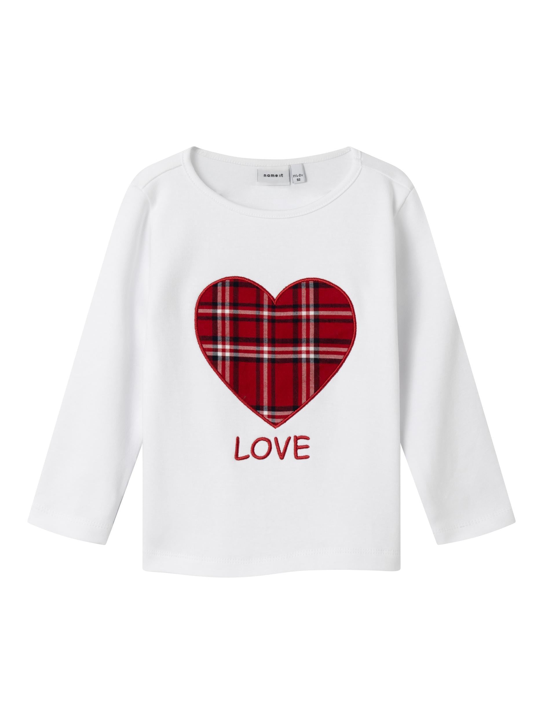 Name It maglia kids bianco con stampa cuore 13222827 BIANCO NAME IT 