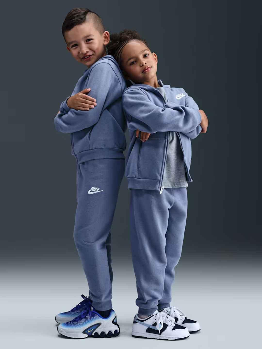 Nike coordinato kids celeste con zip 86L445-UGS CELESTE NIKE 