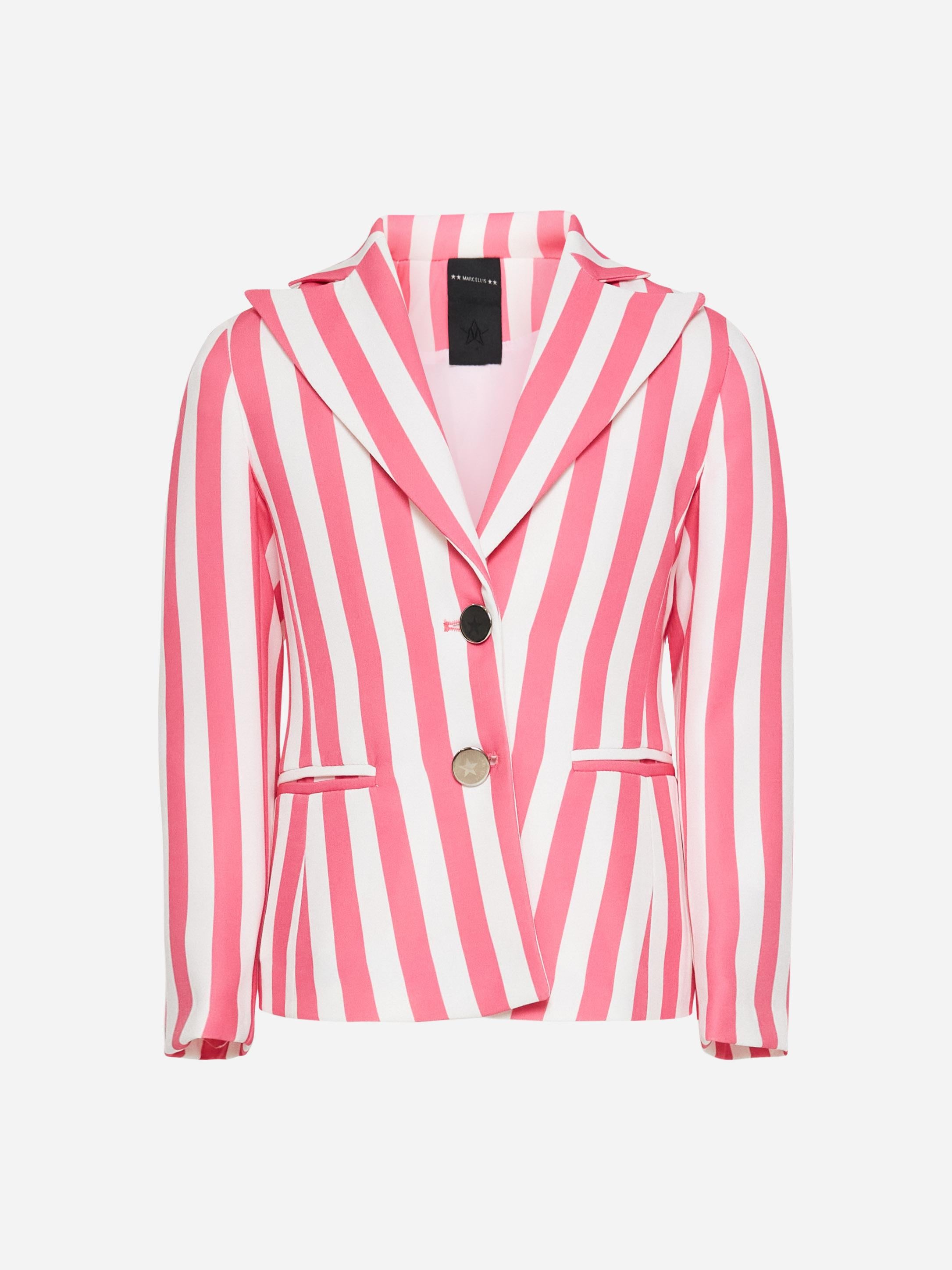 Marc Ellis Kids giacca bianca e rosa a righe JMJJK14187 MULTICOLOR MARC ELLIS 