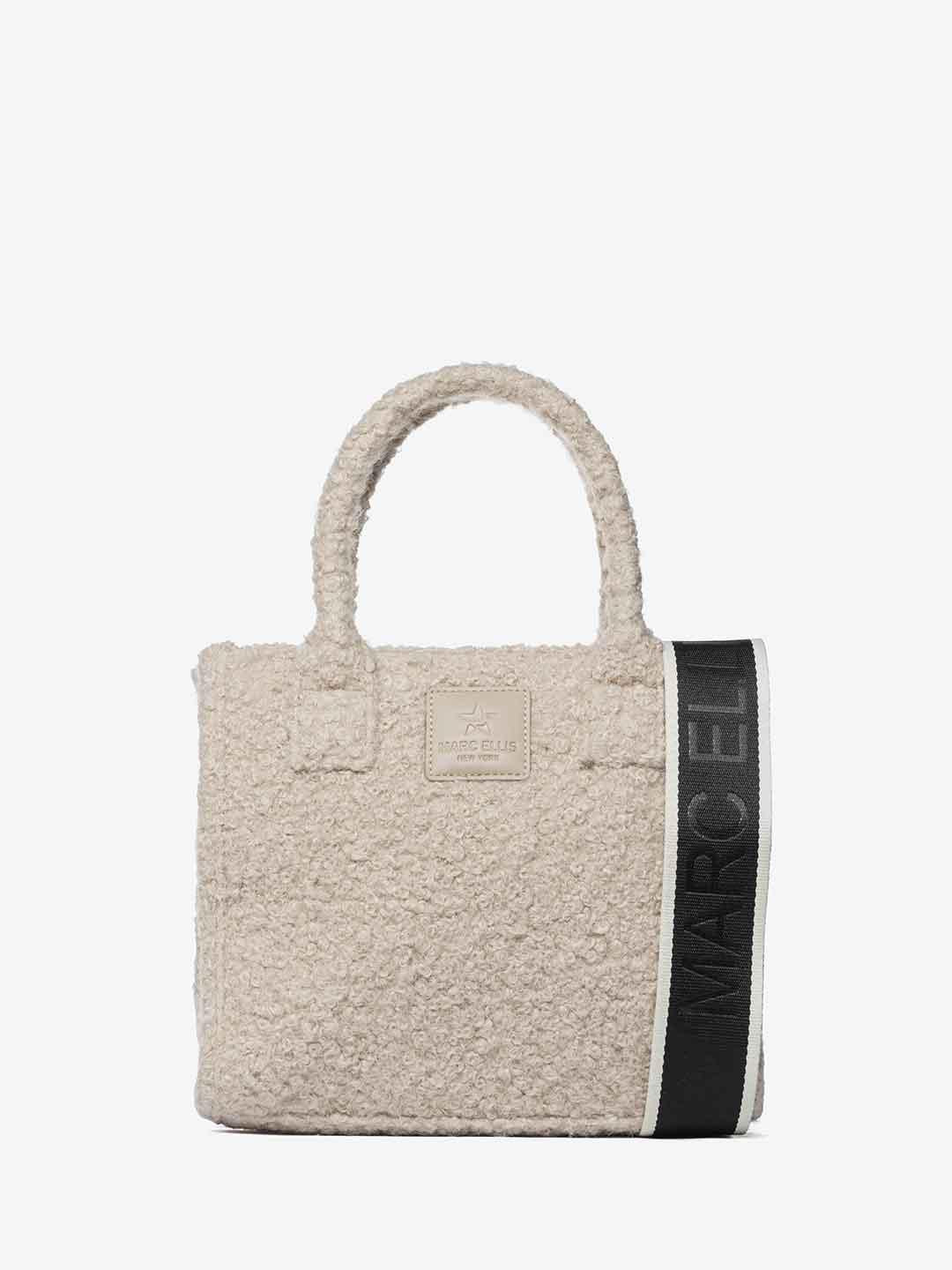 Marc Ellis Buby Curl S borsa beige teddy BUBY CURL S BEIGE MARC ELLIS 