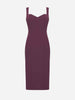 Silence Perfect abito bordeaux a tubino