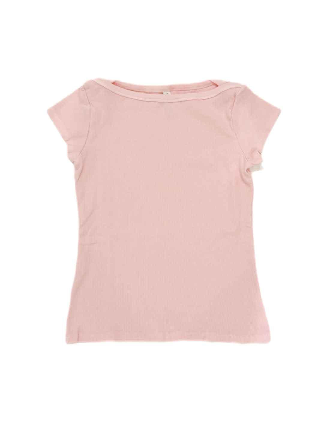 Tensione In t-shirt rosa a coste 21004 ROSA TENSIONE IN 