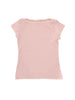 Tensione In t-shirt rosa a coste