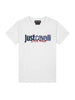 Just Cavalli t-shirt bianco con grafica blu 2-6 anni