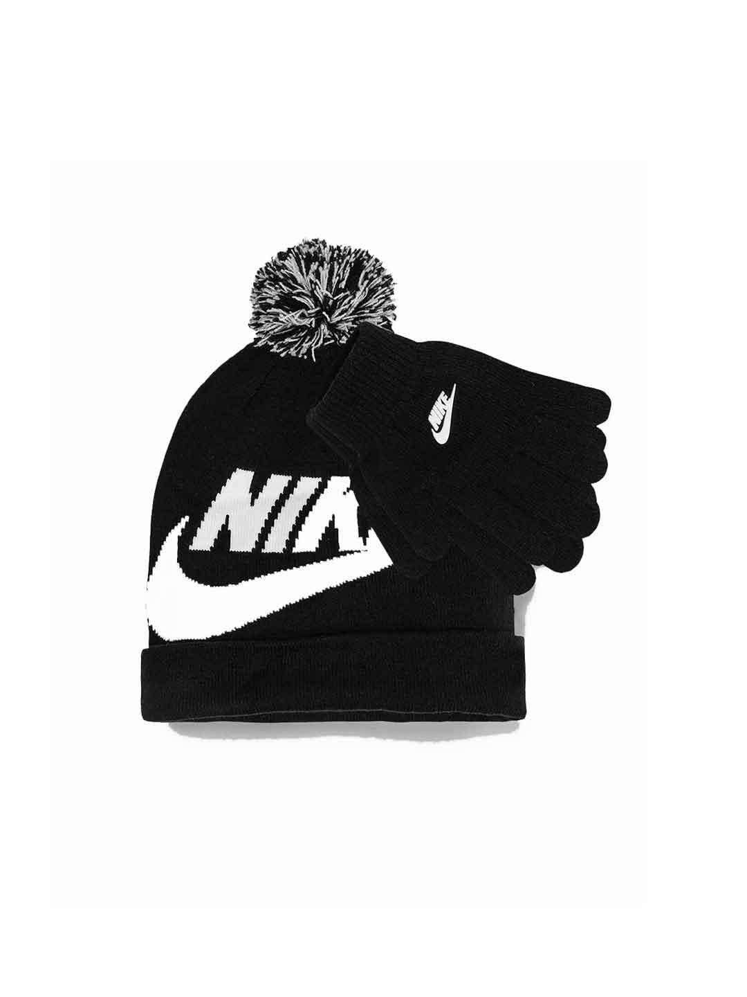 Nike cappello kids nero set con guanti 8A2695-023 NERO NIKE 