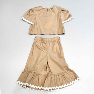 Twinset coordinato kids beige top e pantalone 8-6 anni 261GB2153 BEIGE TWINSET 