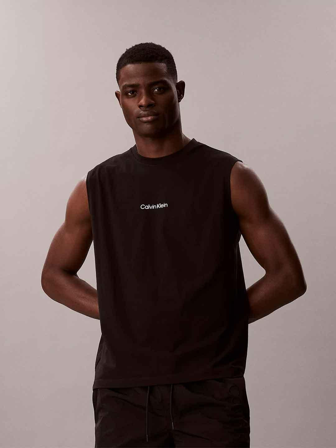 Calvin Klein canotta nero con logo bianco LV00NM3023 UB1 NERO CALVIN KLEIN 