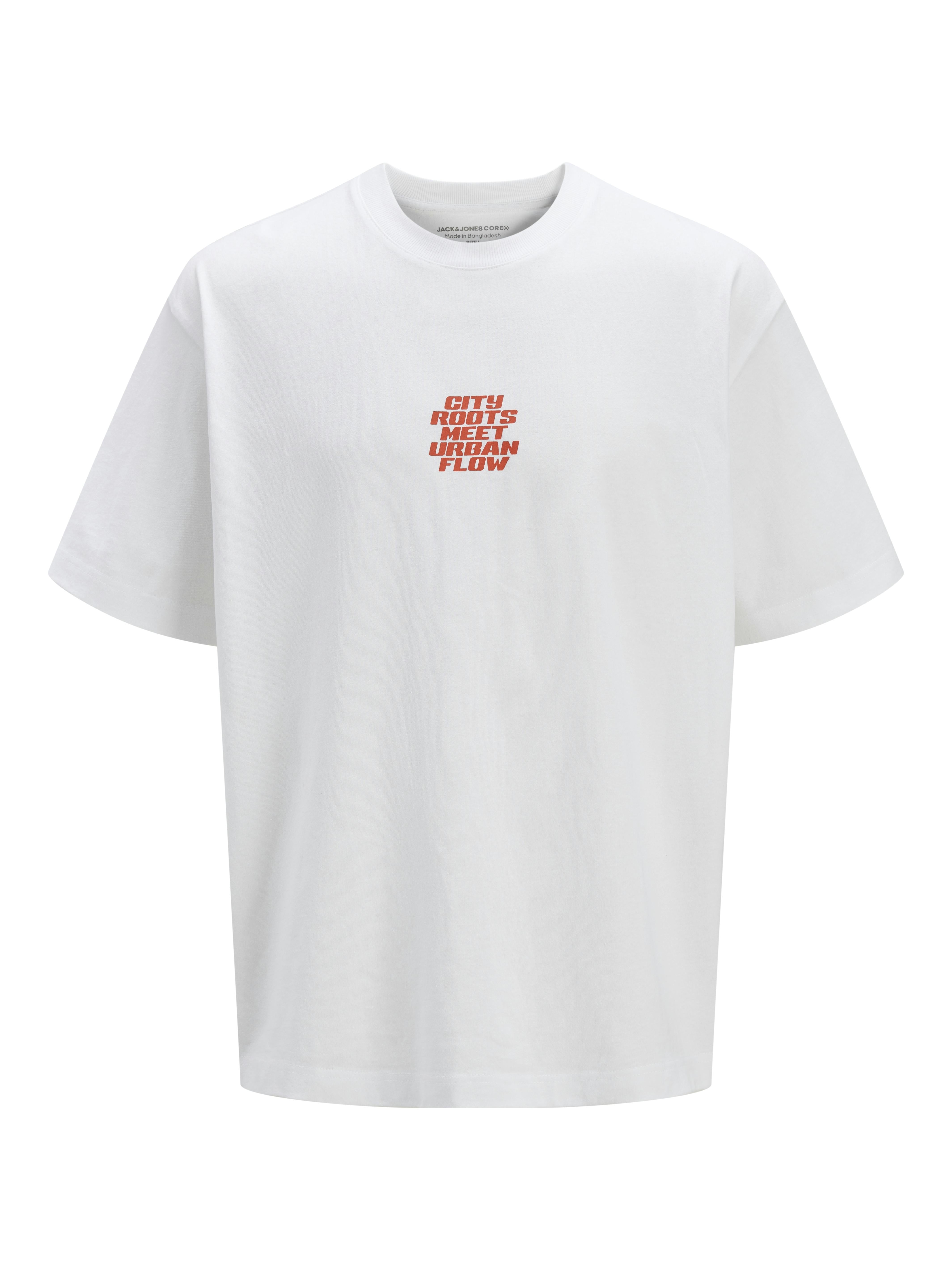 Jack & Jones t-shirt bianco con grafica 12273386 BIANCO JACK & JONES 