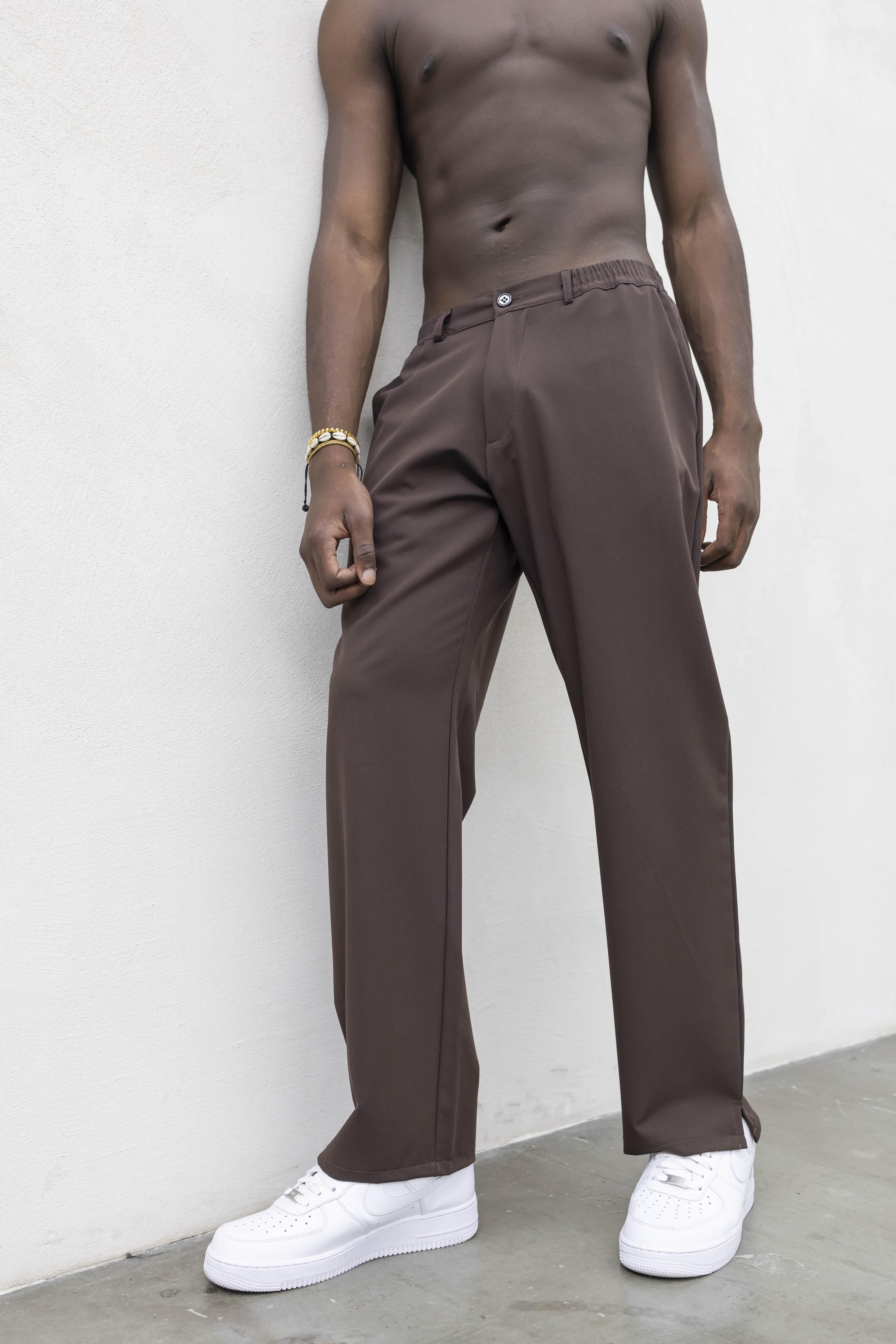 Tokyo pantaloni marrone simply con spacchetti TKO003 MARRONE TOKYO 