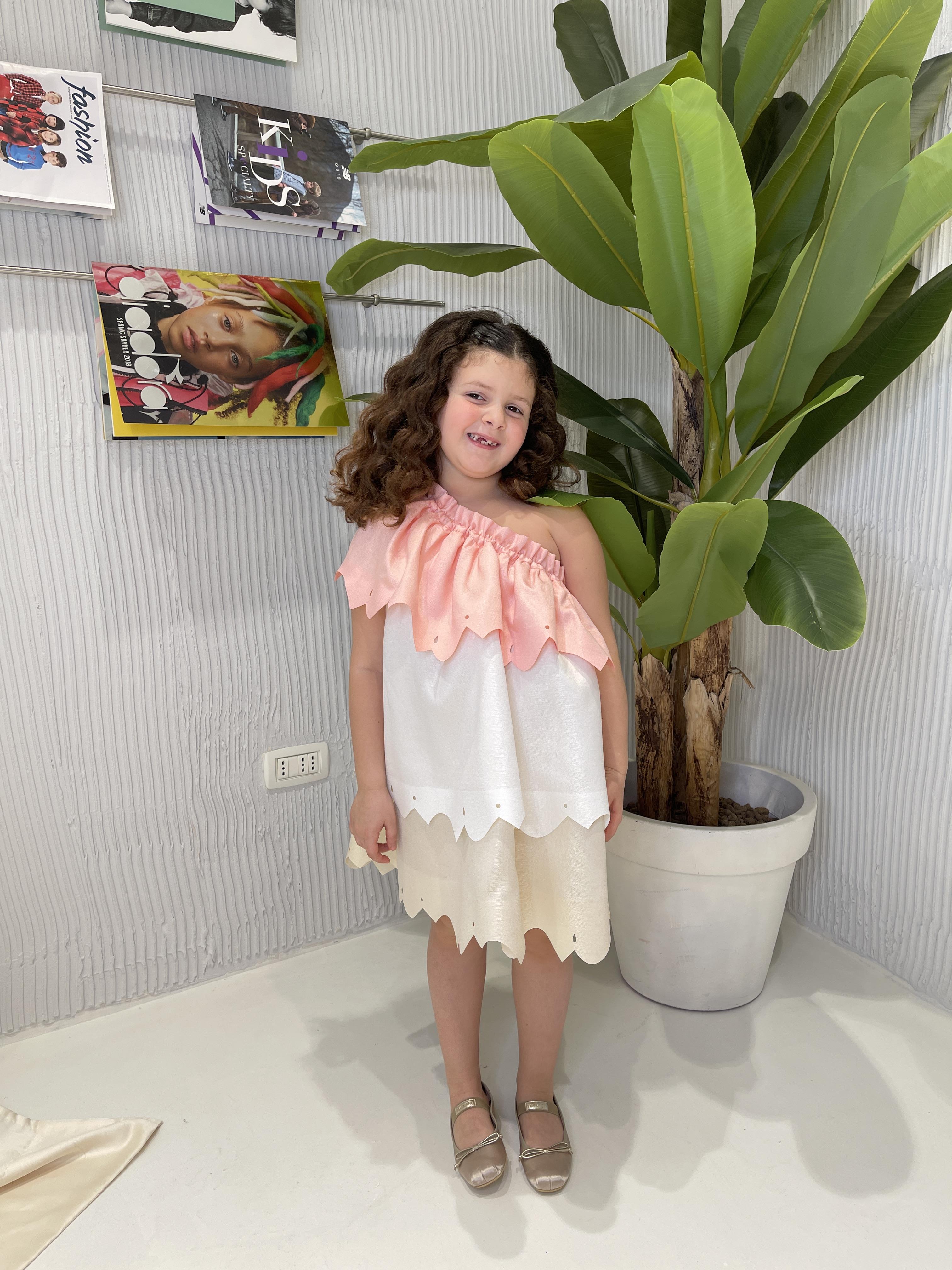 Coco' Et Mama' Celeste abito kids multicolor monospalla CELESTE MULTICOLOR COCO' ET MAMA' 