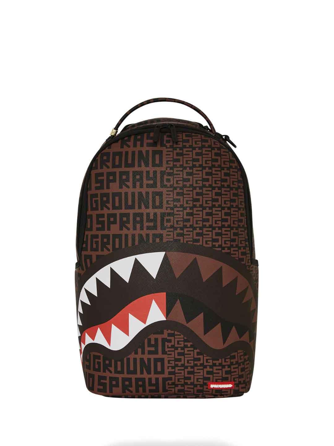 Sprayground Money Split DLX zaino marrone 910B7222NSZ MARRONE SPRAYGROUND 