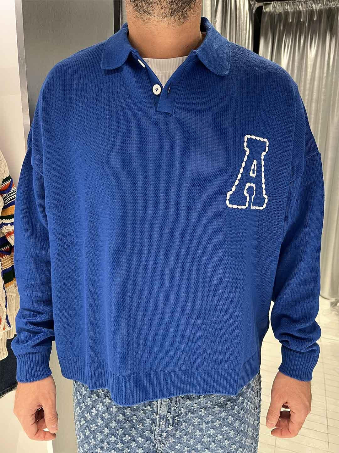 All or Nothing polo blu con ricamo TAYLOR RICAMO BLU ALL OR NOTHING 