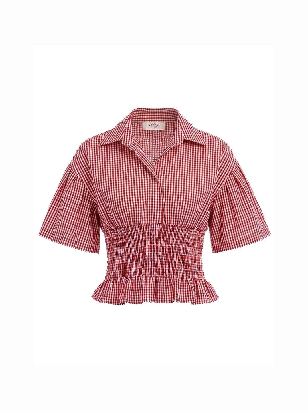 Vicolo camicia kids rosso a quadri 2-14 anni 3146C00422 ROSSO VICOLO 