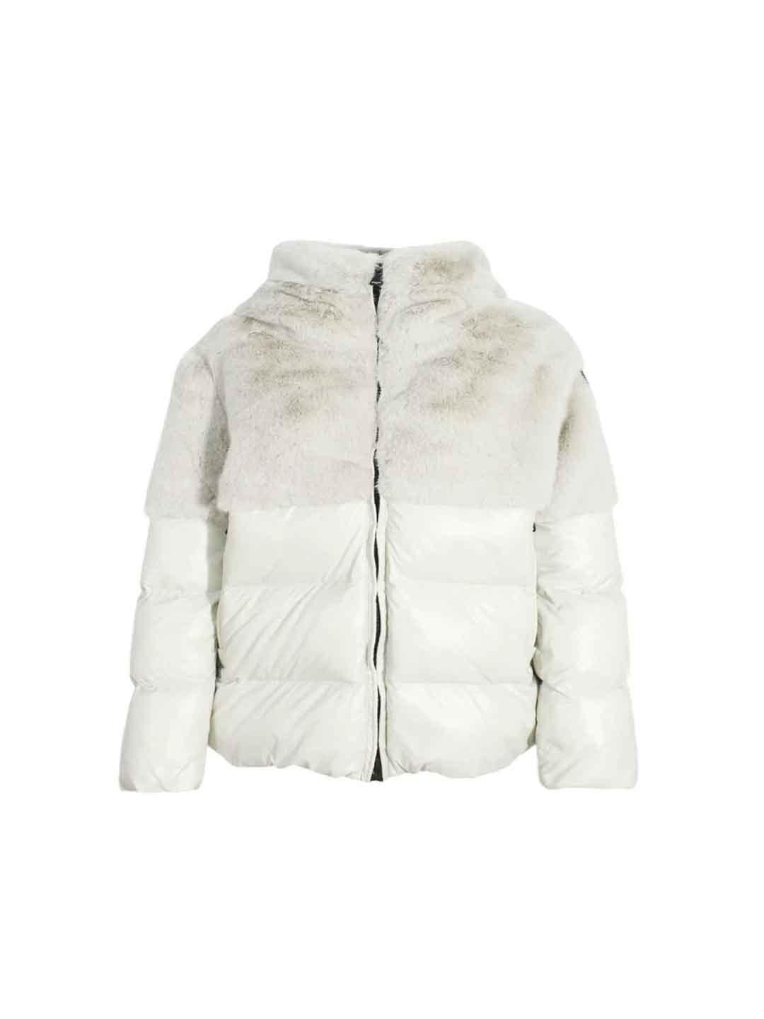 Blauer Fanevil Junior piumino kids panna con meta pelliccia 25WBLGC02411 PANNA BLAUER 