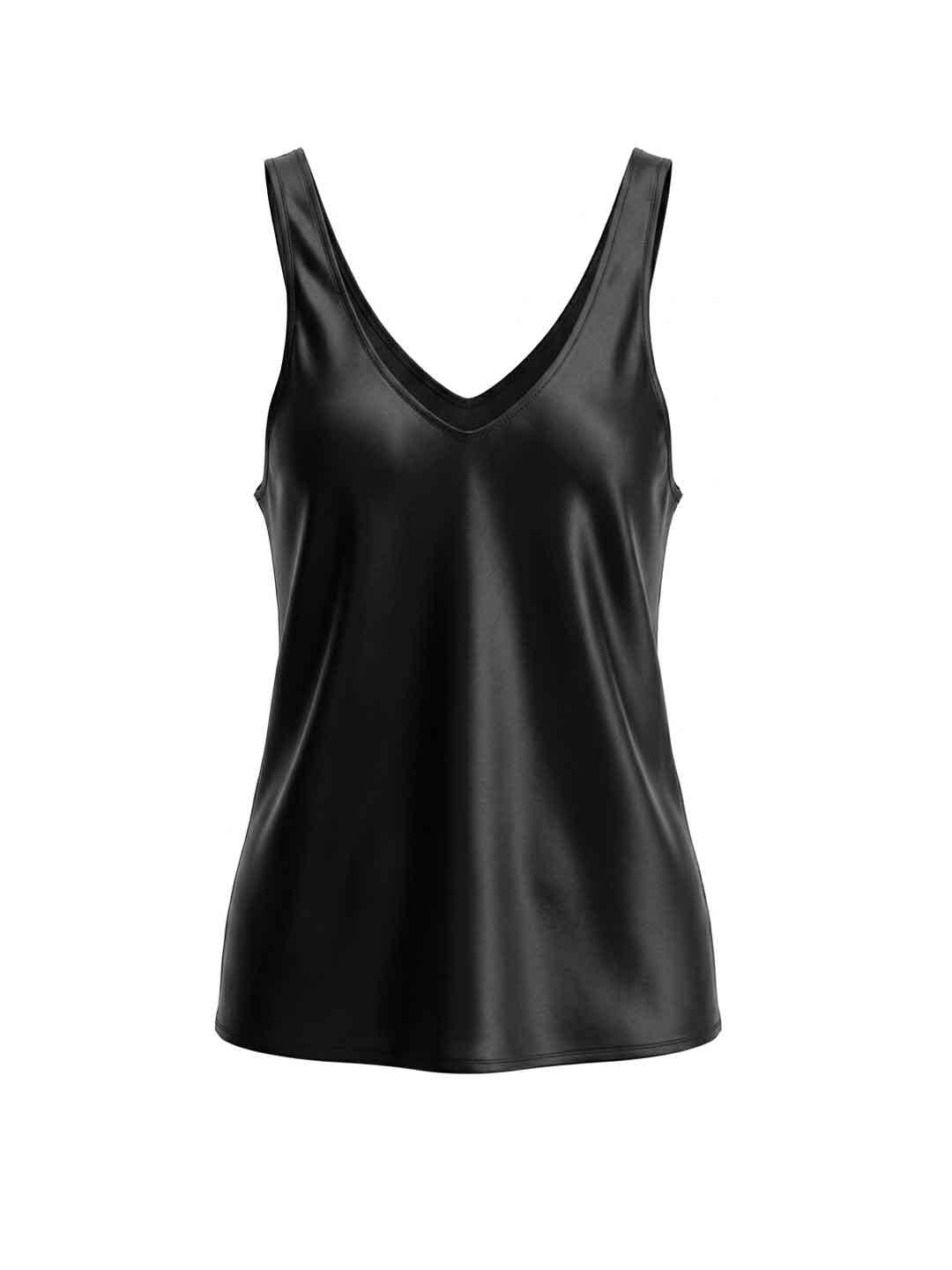 Eleh top nero in raso SS260044 NERO ELEH 