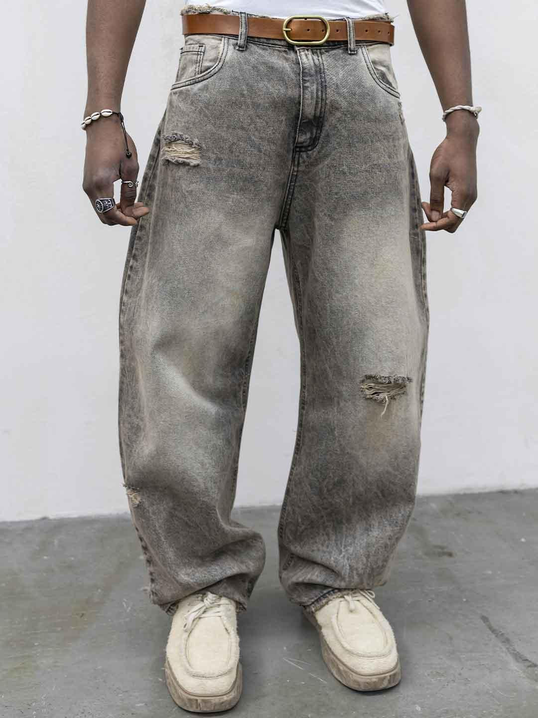 Present Day jeans beige modello balloon PRS111 BEIGE PRESENT DAY 