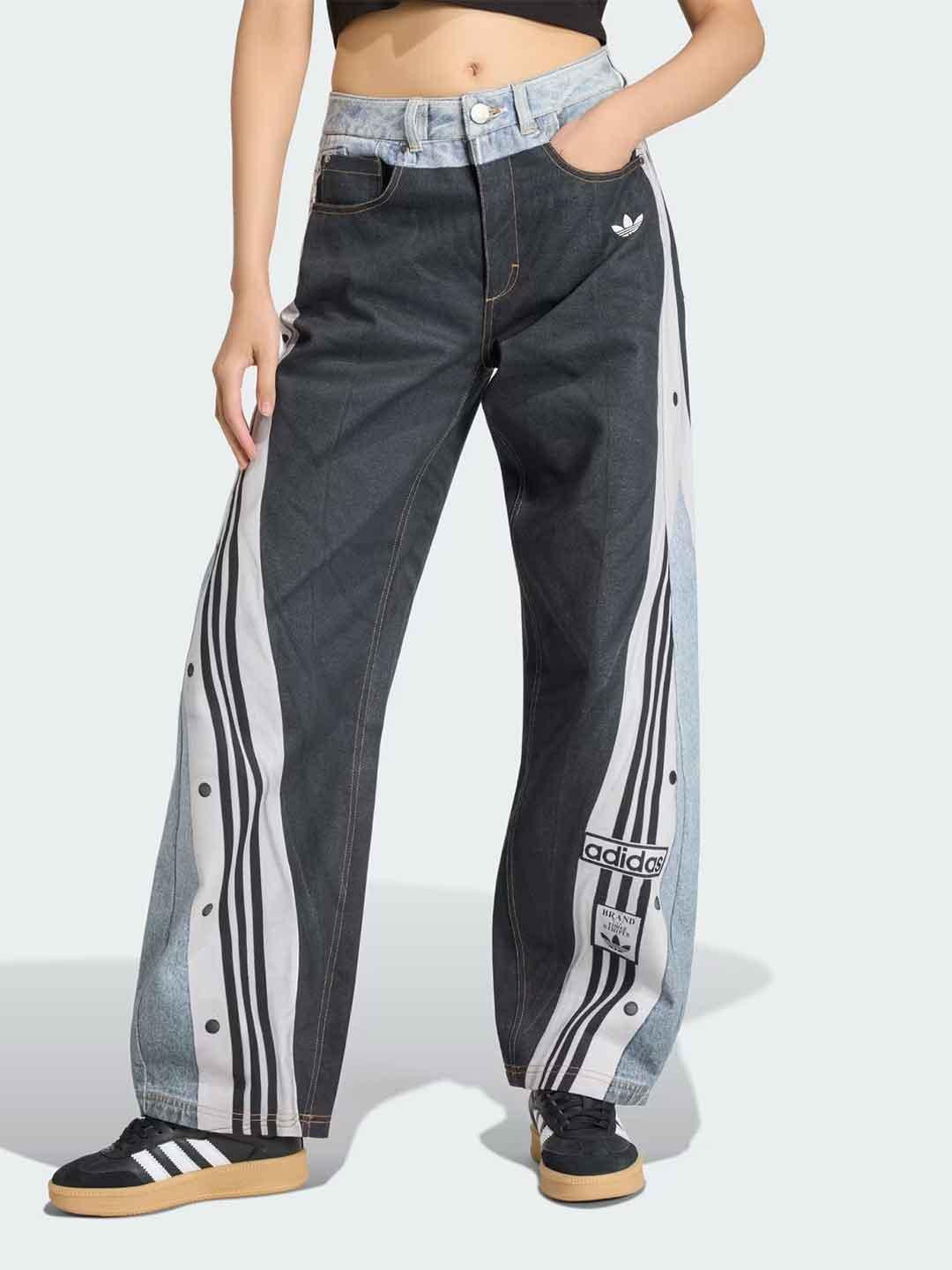 Adidas jeans blu con stampa Adibreak KW4516 BLU ADIDAS 