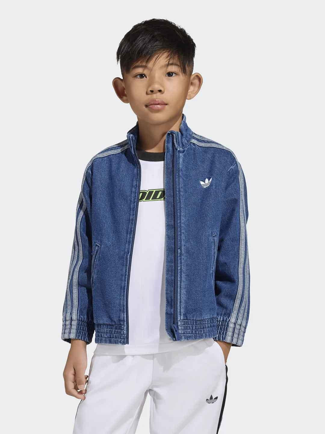 Adidas Firebird felpa kids in jeans 3-8 anni KD5801 JEANS ADIDAS 