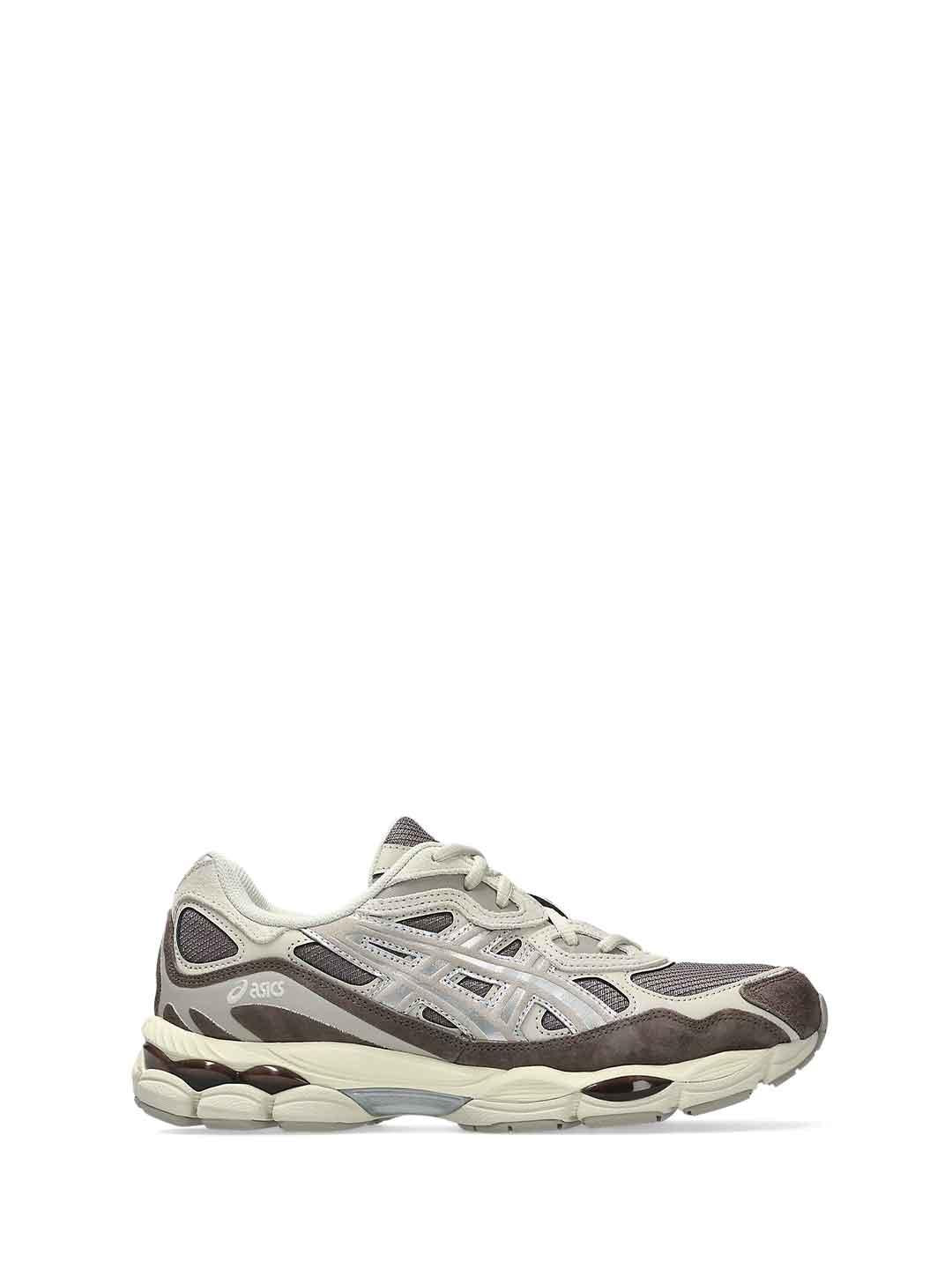 Asics Gel-NYC sneakers marrone con logo argento 1203A739 200 MARRONE ASICS 