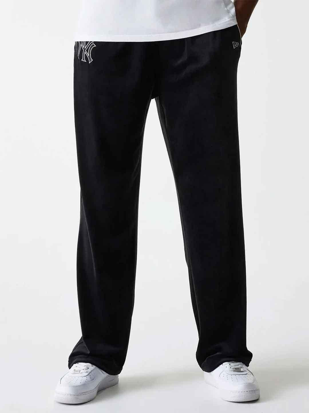 New Era pantalone nero in ciniglia 60684338 NERO NEW ERA 
