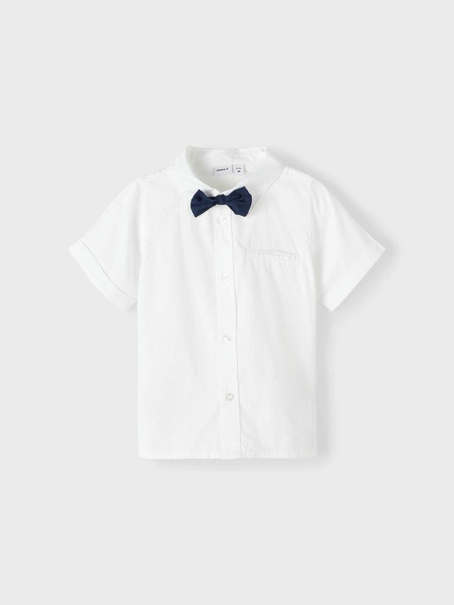 Name It kids camicia bianca con papillon blu 13214177 BIANCO NAME IT 