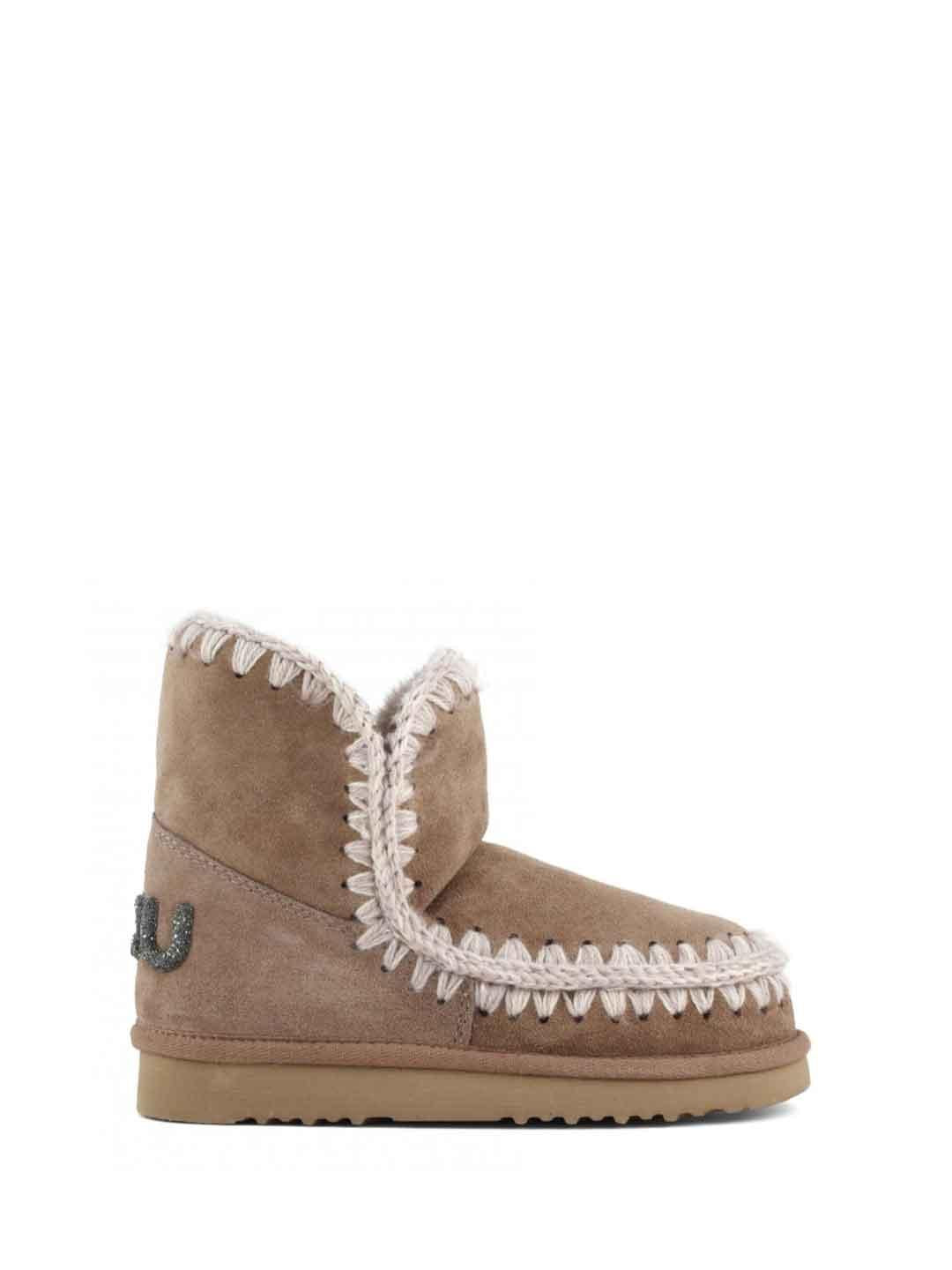 Mou Eskimo 18 stivale rosa con logo glitter FW101050A ROSA MOU 