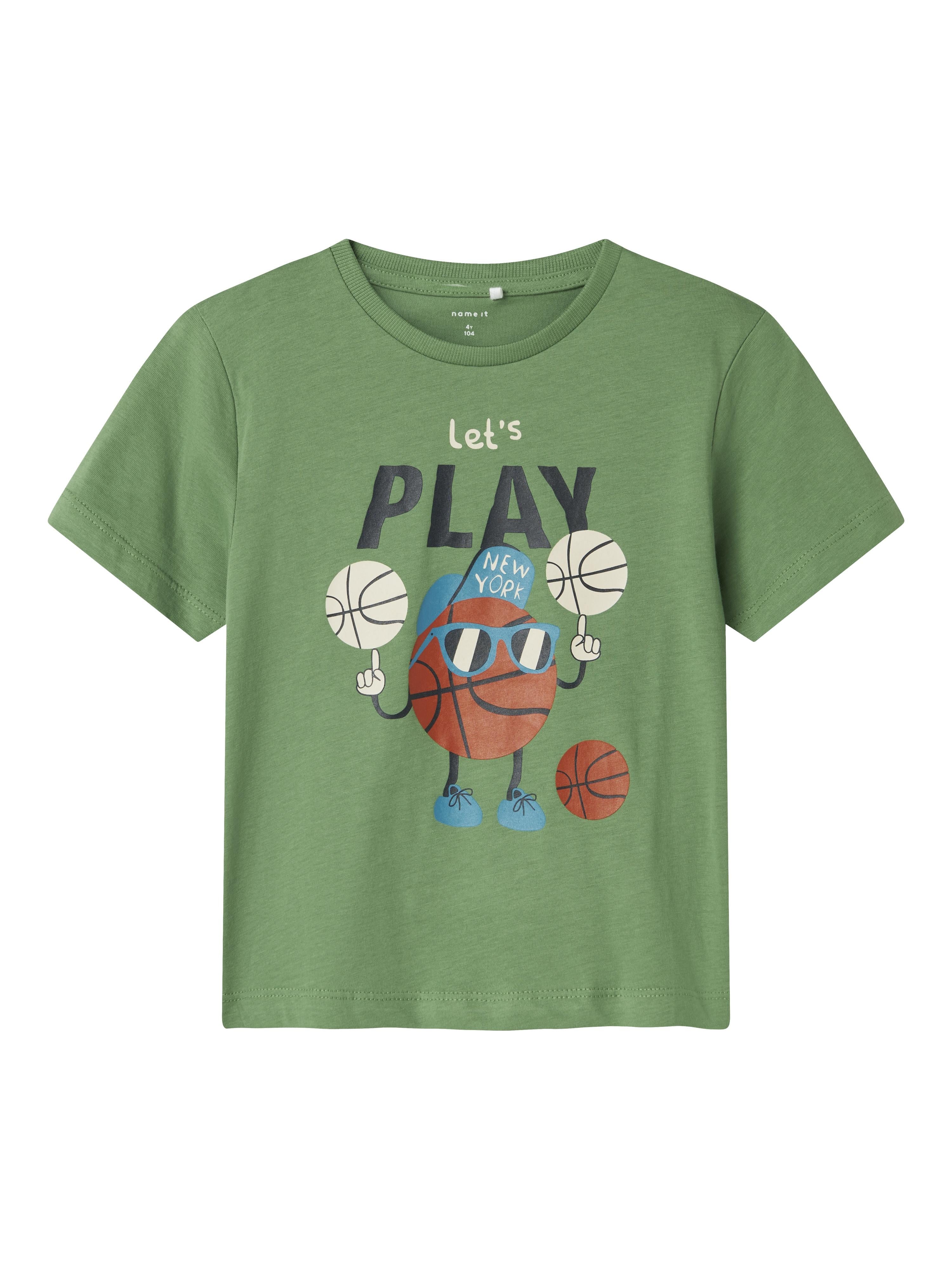 Name It t-shirt kids verde con grafica play 13238137 VERDE NAME IT 