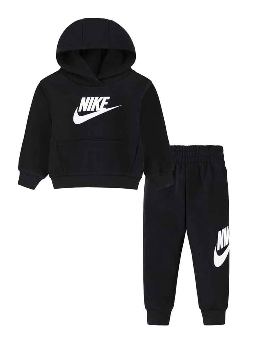 Nike coordinato kids nero con cappuccio 66L135-023 NERO NIKE 