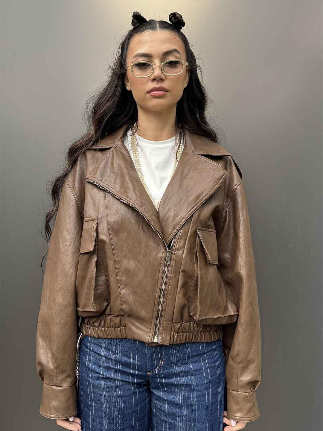 Tensione In giubbino marrone LI728 MARRONE TENSIONE IN 