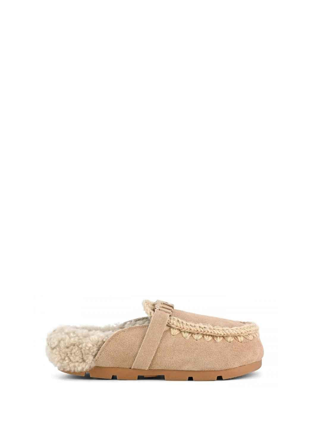 Mou Winter Bio Slide sabot beige con logo FW431000A BEIGE MOU 