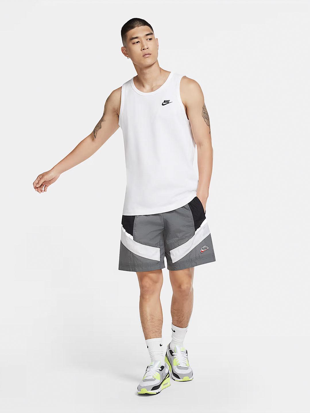 Nike canotta bianco con logo BQ1260-100 BIANCO NIKE 