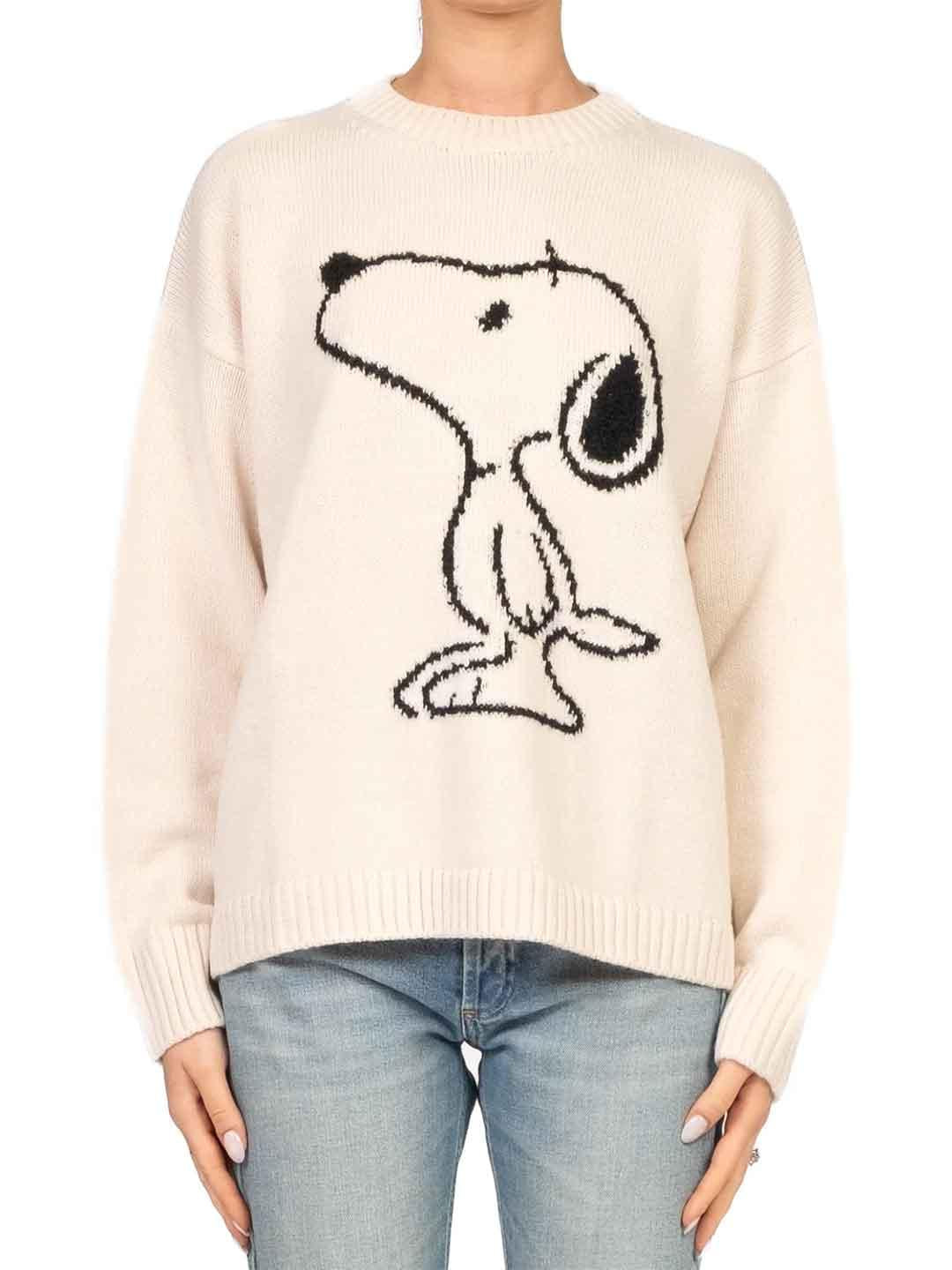 Tensione In maglione panna Snoopy W5HMJ59A400 PANNA TENSIONE IN 