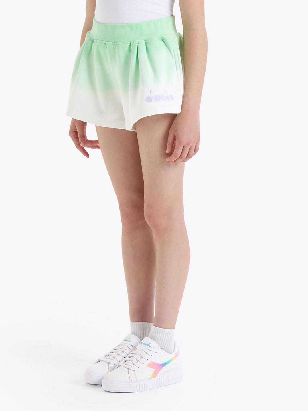 Diadora kids jg. short tie dye verde e bianco 033312 VERDE DIADORA 