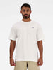 New Balance t-shirt bianco con logo
