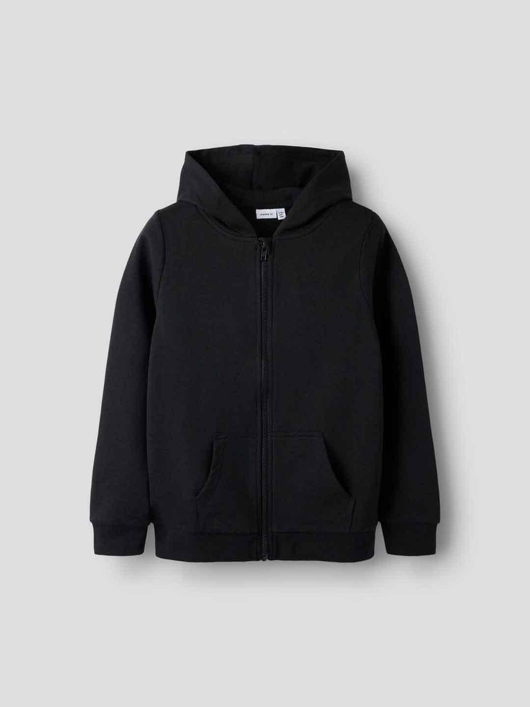 Name It felpa kids nero con zip e cappuccio 13197665 NERO NAME IT 