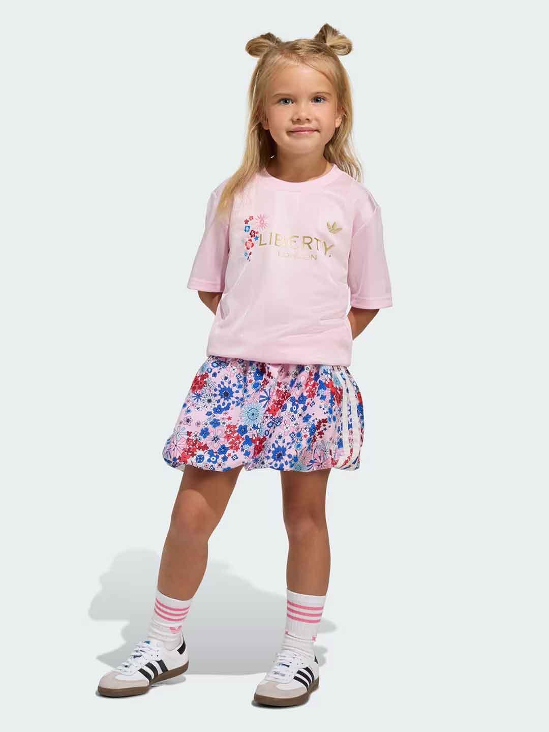 Adidas X Liberty London coordinato kids rosa<BR/> KD1739 ROSA ADIDAS 
