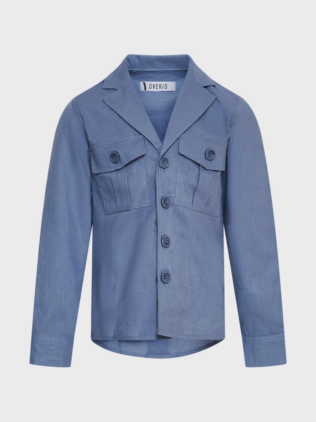 Over/D kids camicia blu OK1082SCM CELESTE OVER/D 