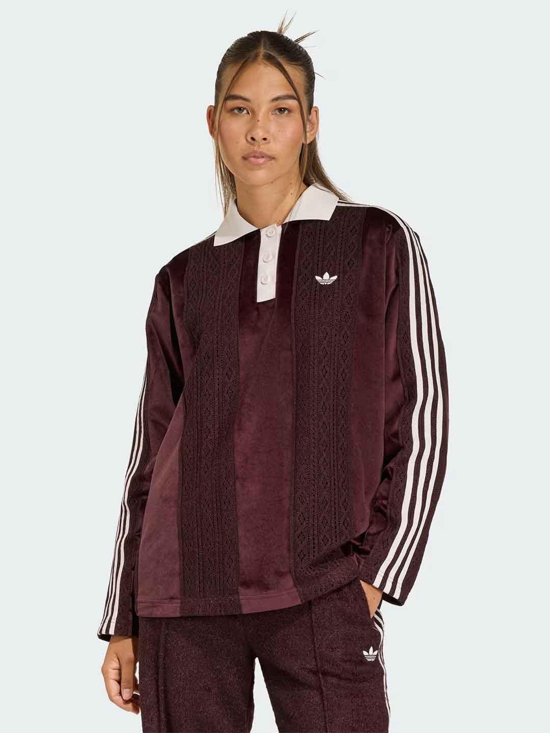 Adidas polo bordeaux in pizzo KS7795 BORDEAUX ADIDAS 