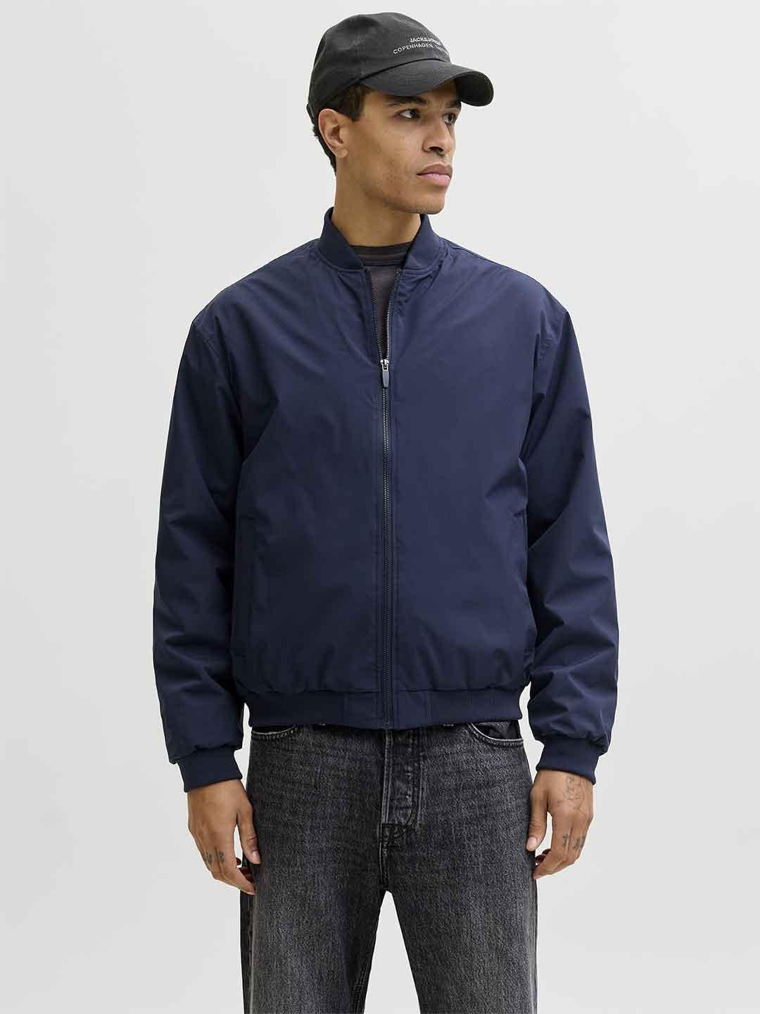 Jack & Jones giubbino blu a bomber 12268608 BLU JACK & JONES 