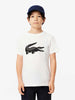 Lacoste t-shirt kids bianco con big logo