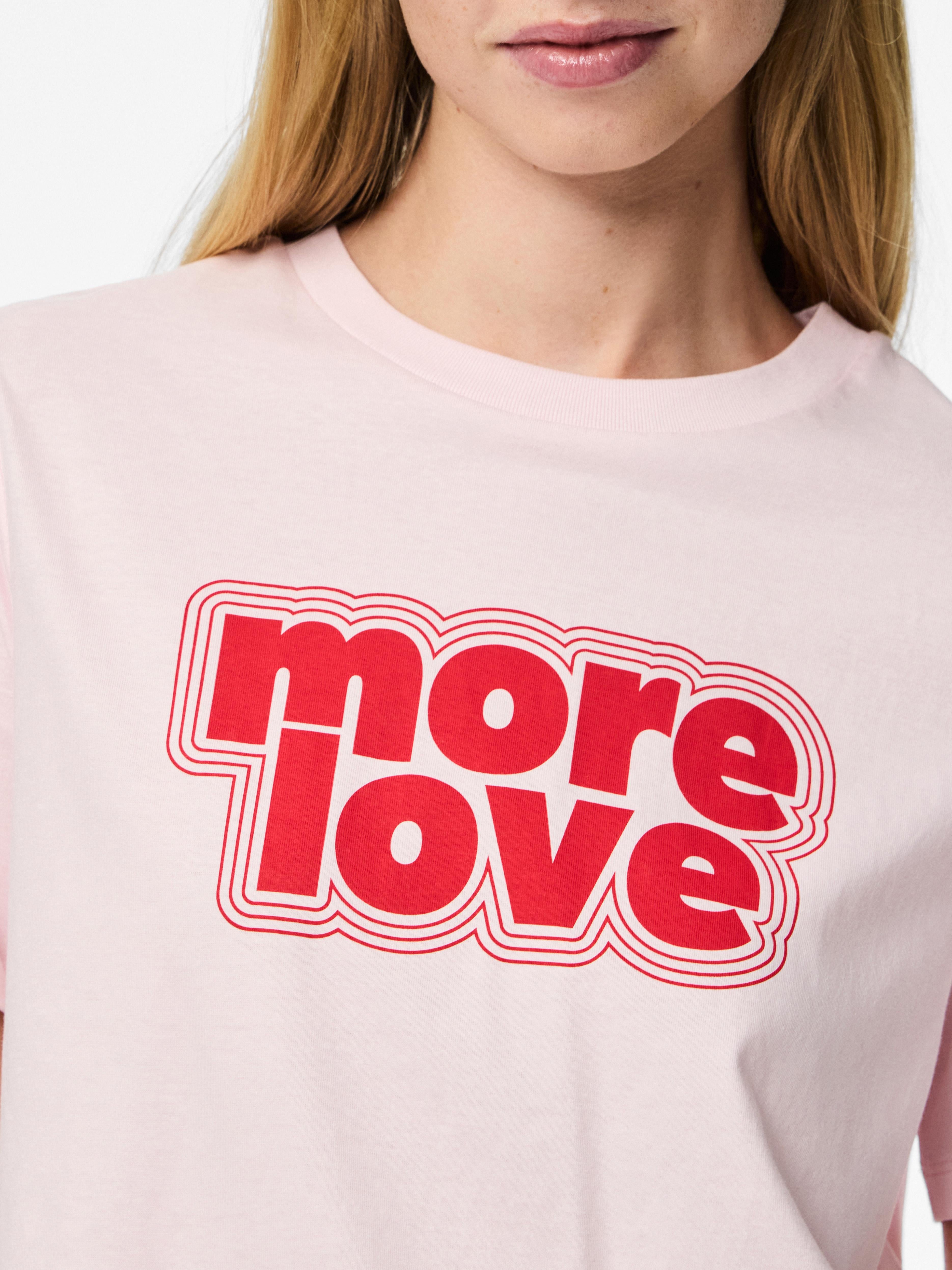 Pieces t-shirt rosa more love 17157450 ROSA PIECES 