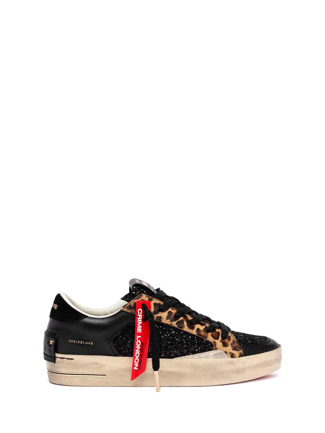 Crime Sk8 Deluxe sneakers nero maculato 25114 NERO CRIME 