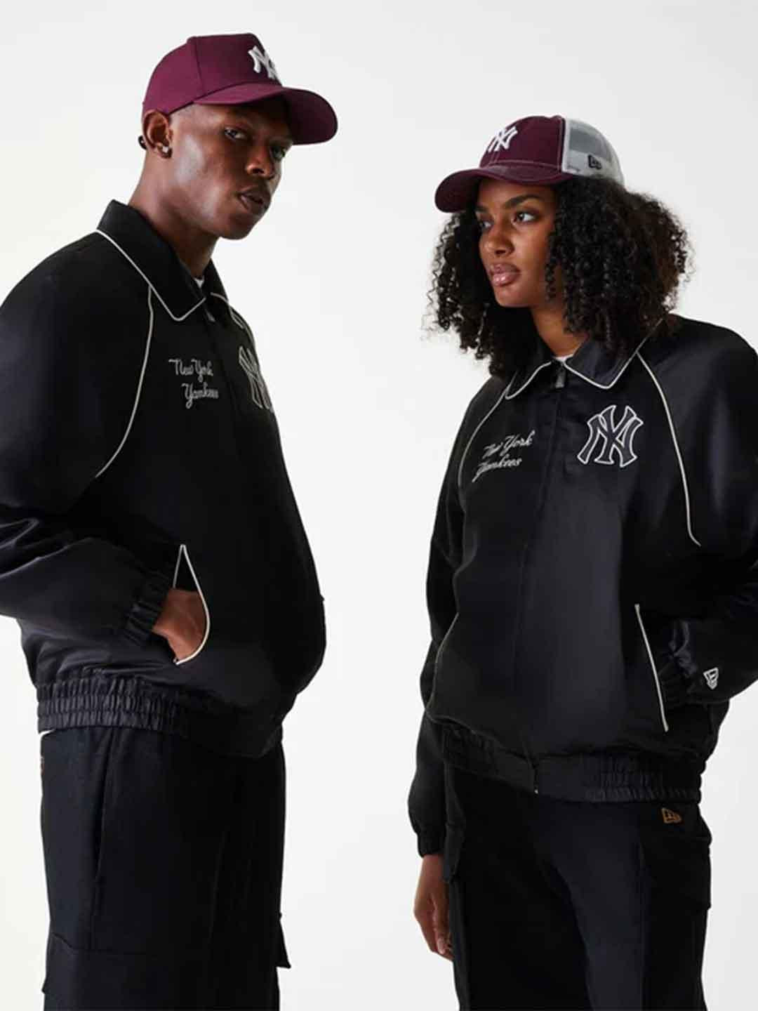 New Era giubbino nero NY con logo bianco 60684314 NERO NEW ERA 