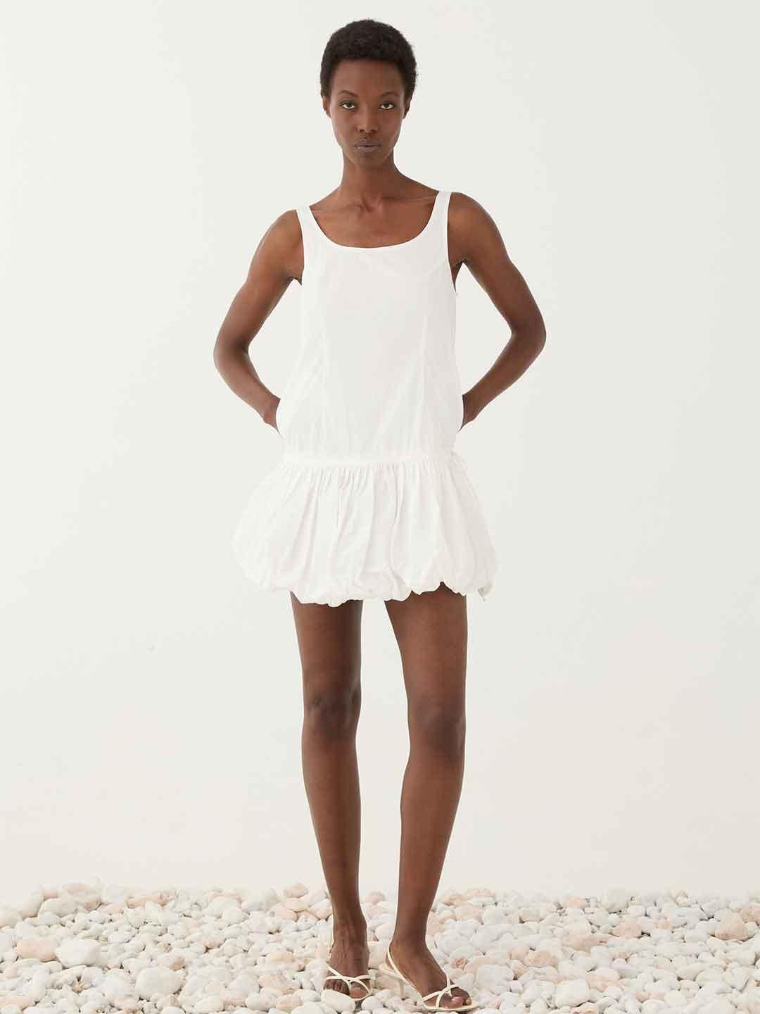 Eleh abito bianco corto SS260138 BIANCO ELEH 