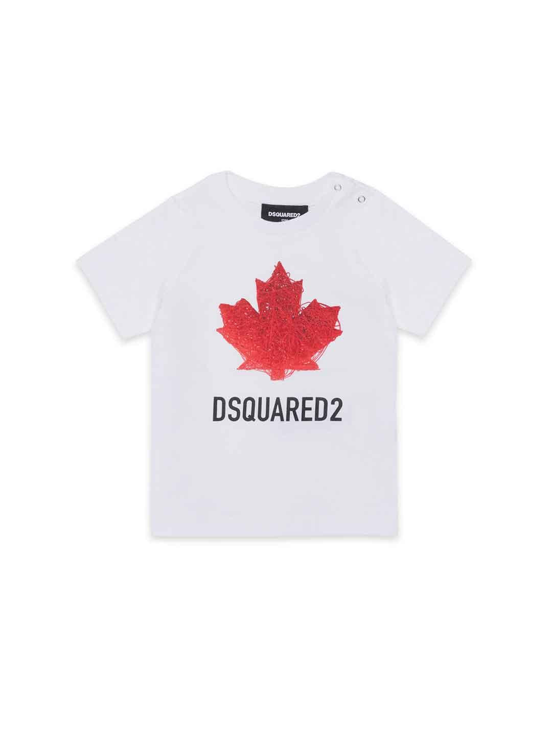 Dsquared 2 t-shirt kids bianco DQ3278 DO0XM BIANCO DSQUARED 2 