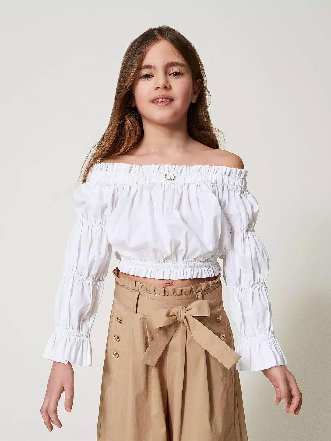 Twinset top kids bianco 2421 BIANCO TWINSET 