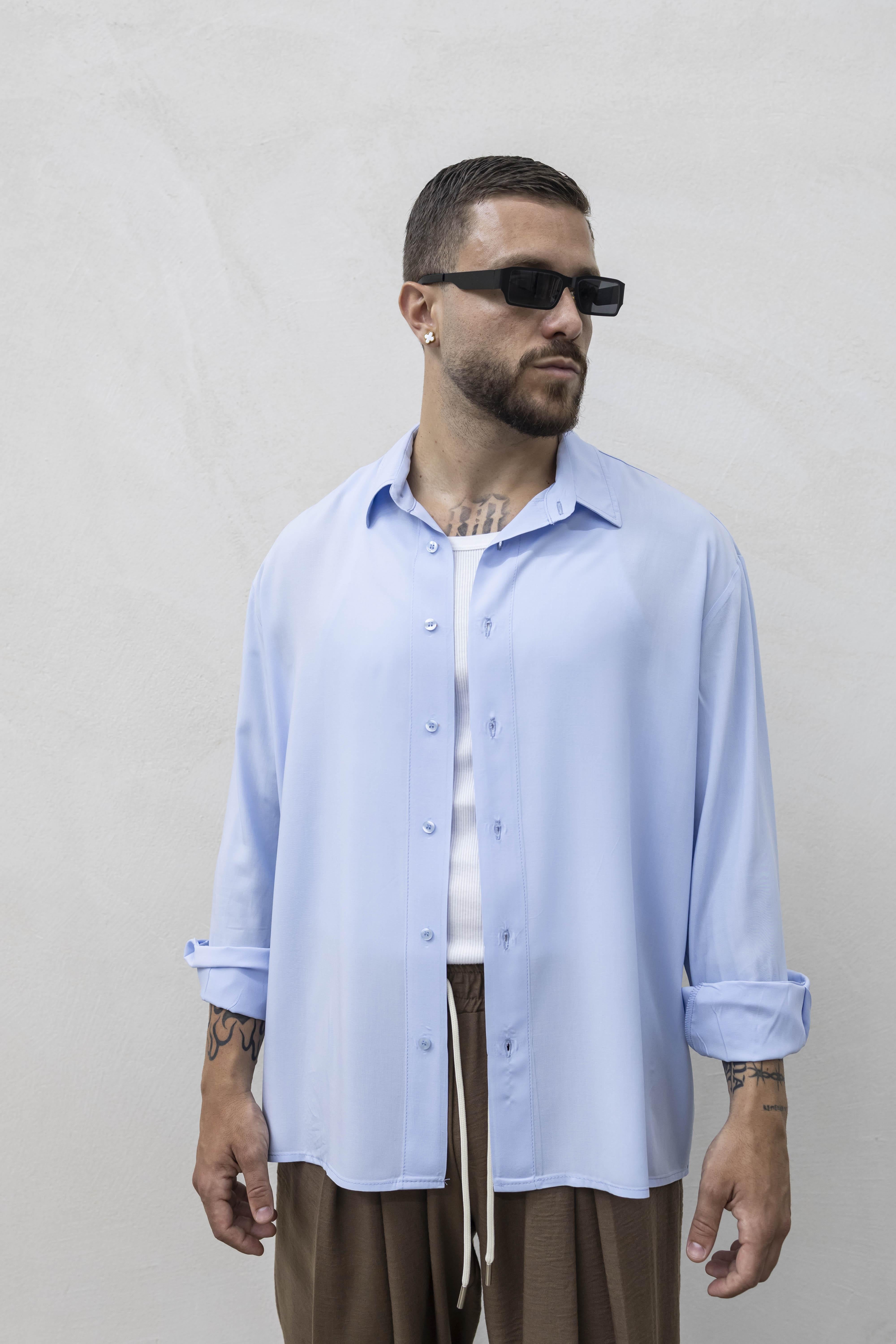 Tokyo camicia celeste manica lunga TKN061 CELESTE TOKYO 