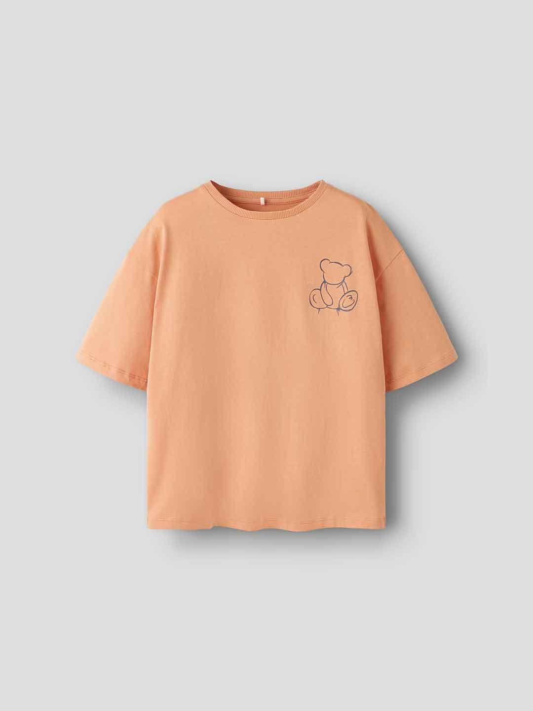 Name It t-shirt kids arancio con stampa orsetto - €15.00